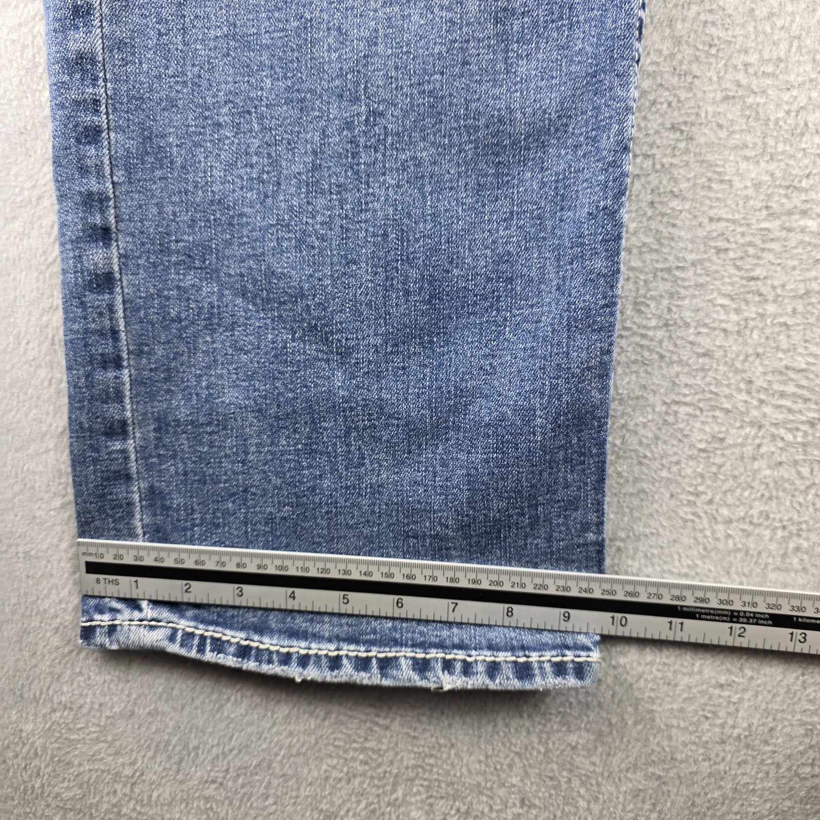 BKE Jake Jeans Mens 44×30 Blue Straight Relaxed Stretch Medium Wash Denim