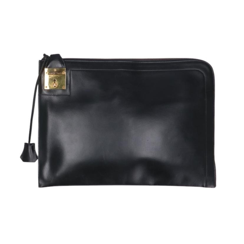 HERMES Paperboy Clutch Bag Box Calf Leather