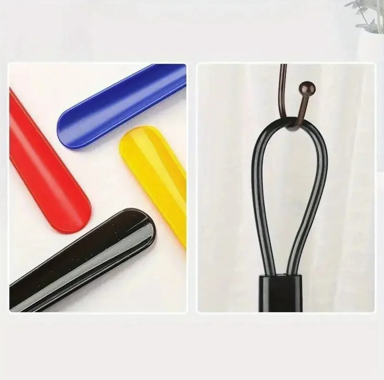 1pc Extra Long Flexible Shoe Horn: Durable Plastic Shoe Spoon Aid – NEW