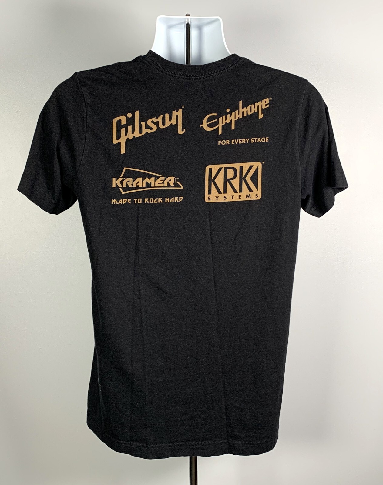 Gibson Guitars T Shirt Mens Medium Cotton Polyester Blend Epiphone Kramer KRK