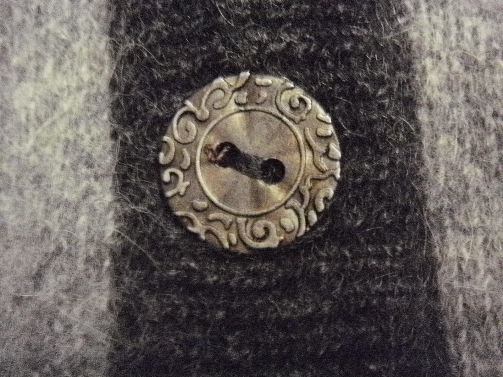Summit Hill Vtg. Crdigan Sweaterr Women S Gray Lambswool Angora V-Neck Button Up