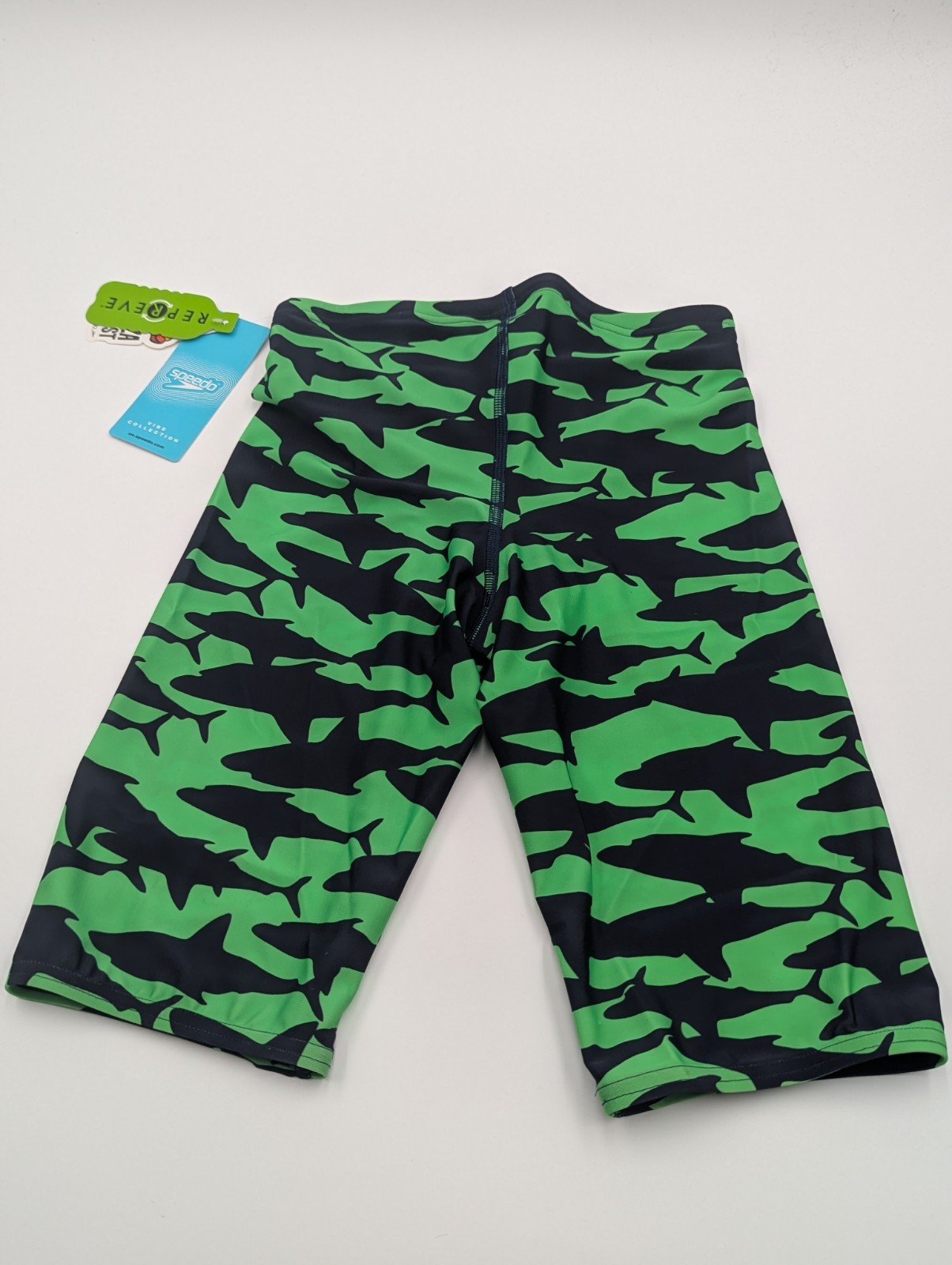 Speedo Mens Size 28 Pro LT Jammer Swim Suit UPF50+ Very Sharky Green NWT
