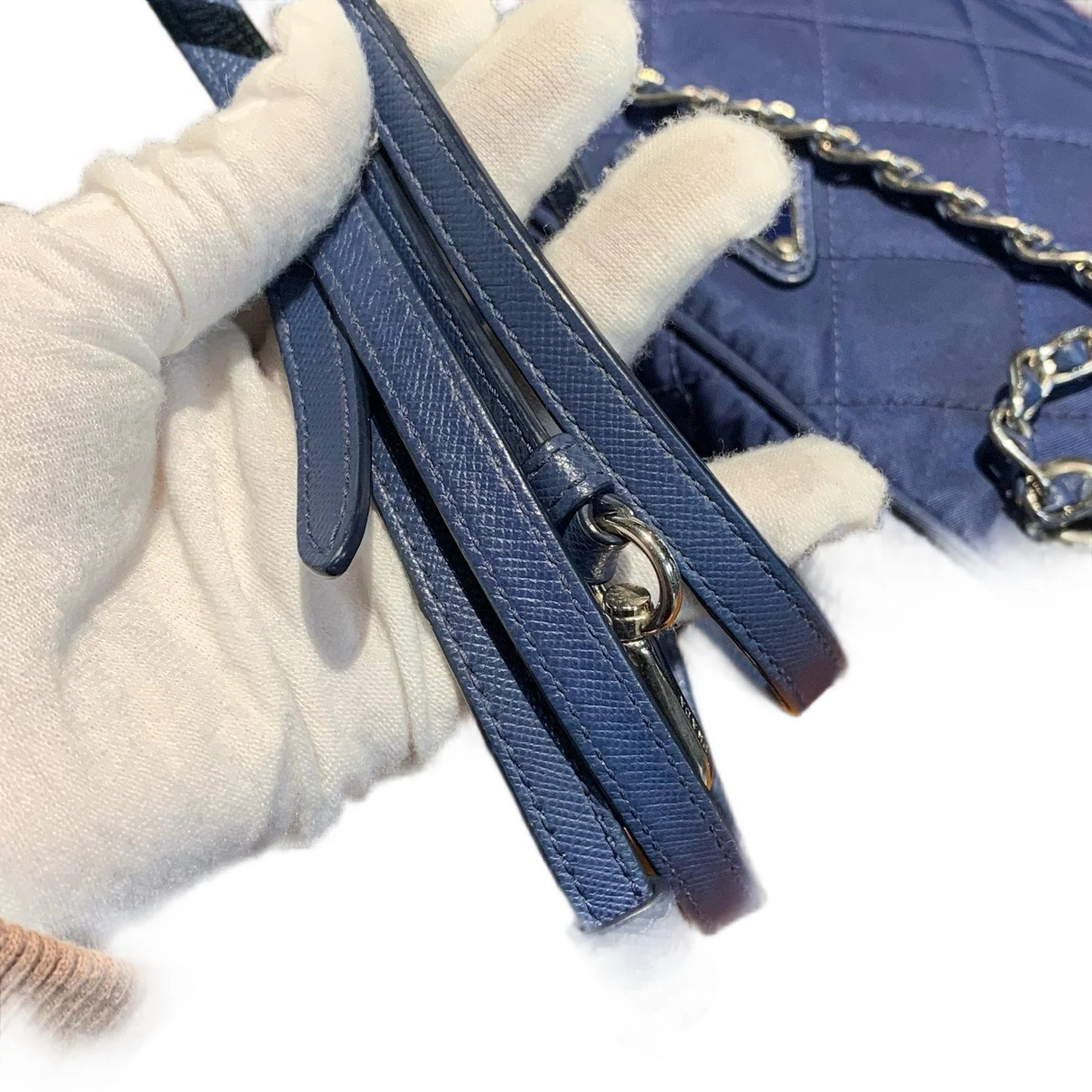 Prada Camera Case Blue Tessuto Nylon (mg060926c3r)