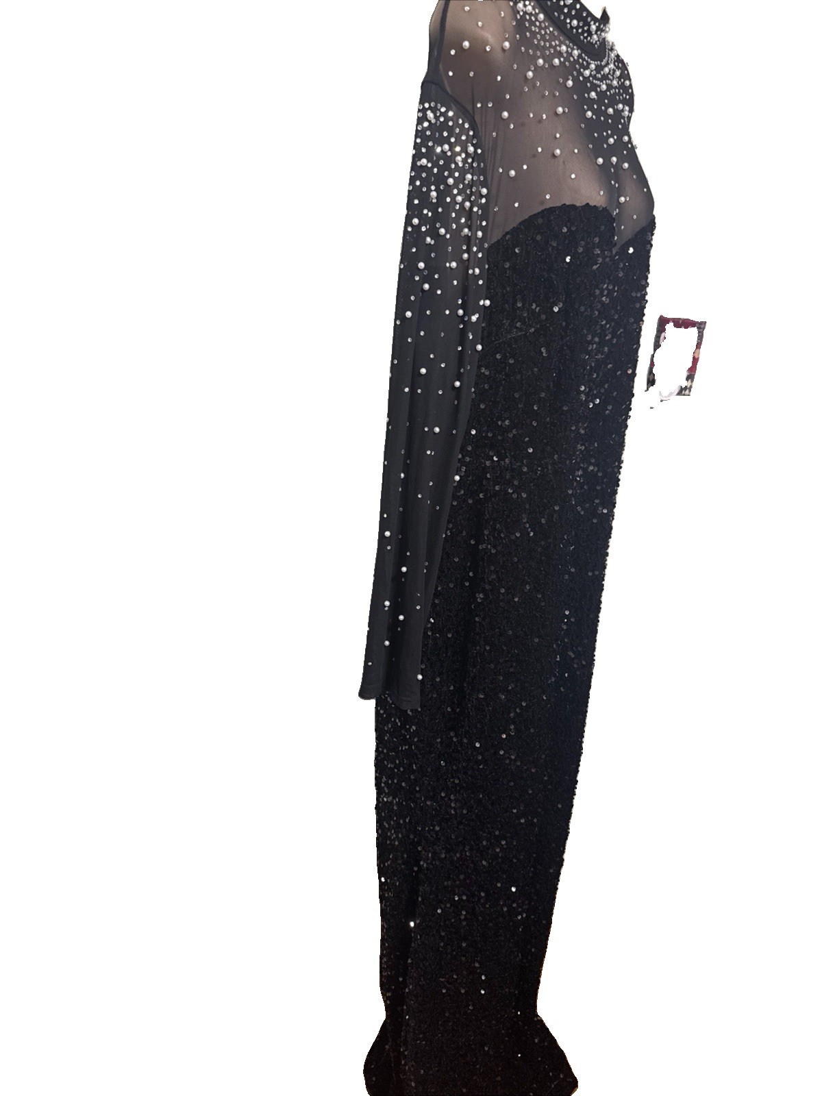 New F A E T E S T Y Black Sequin Gown Hard To Find Size 3X