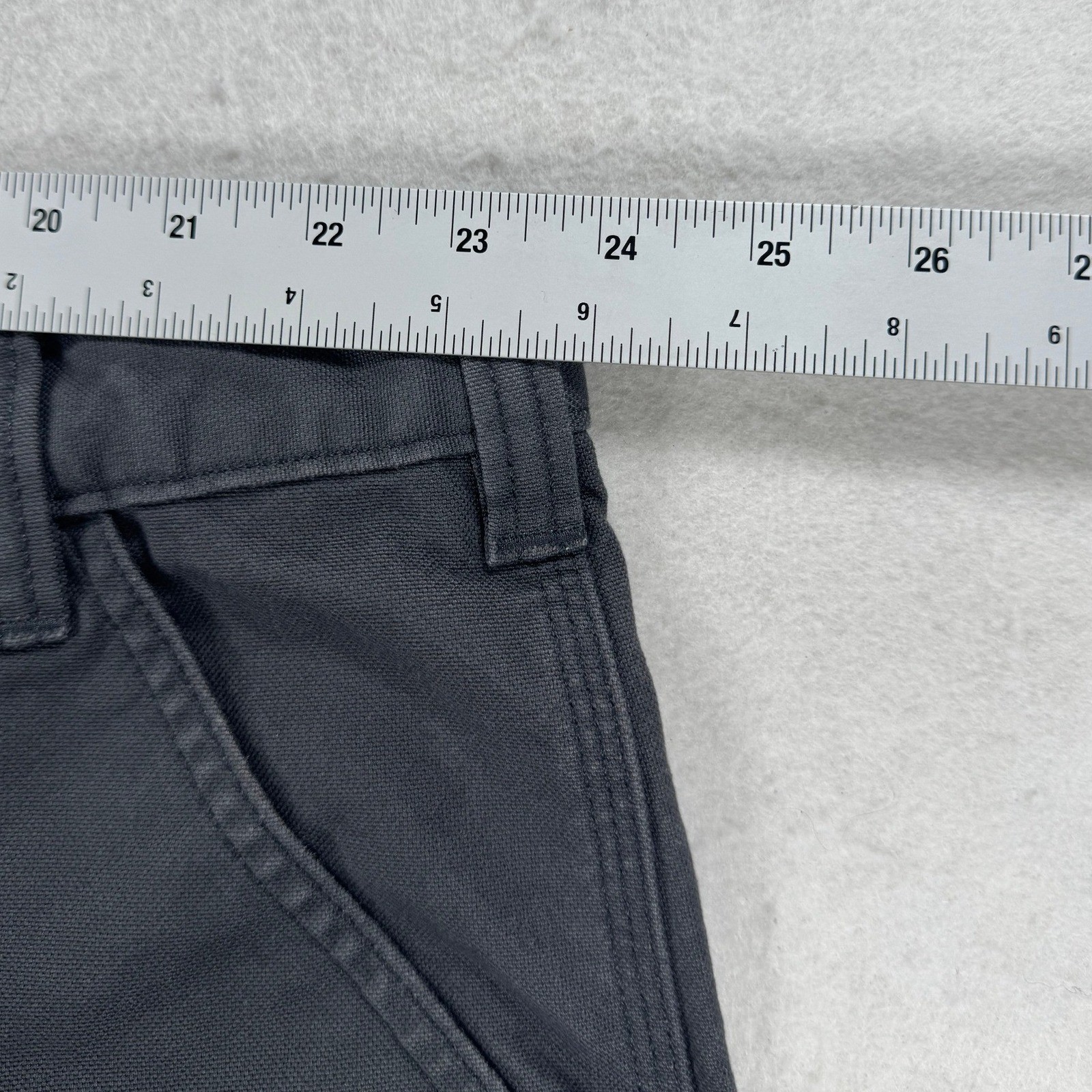 Carhartt Relaxed Fit Double Knee Work Pants Gray Canvas 48×30 Mens Trousers