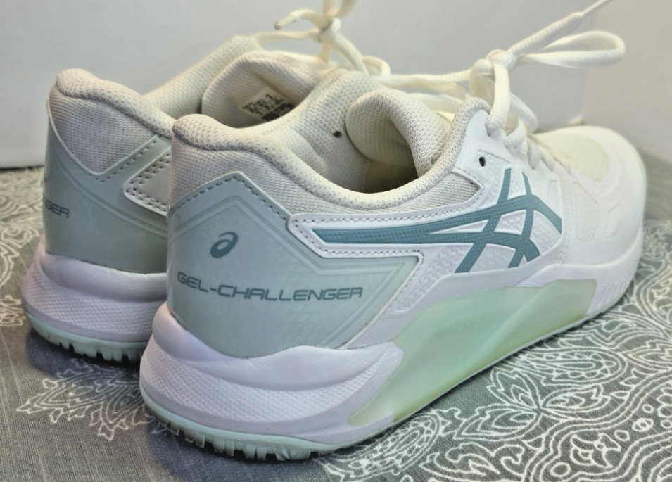 Asics Womens Gel Dedicate 6 1042A235 White Running Shoes Sneakers Size 6W