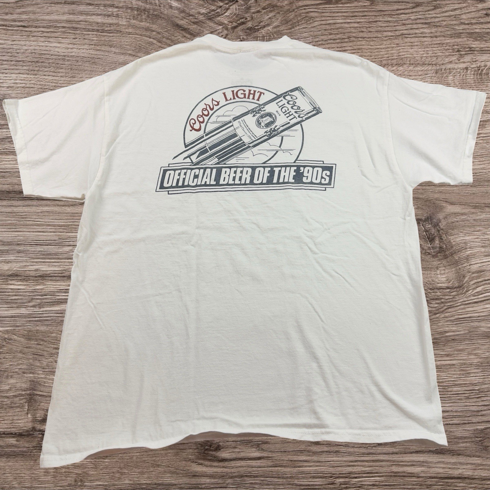 Coors Light Beer / Junk Food Clothing / Graphic T-Shirt Adult Size Large