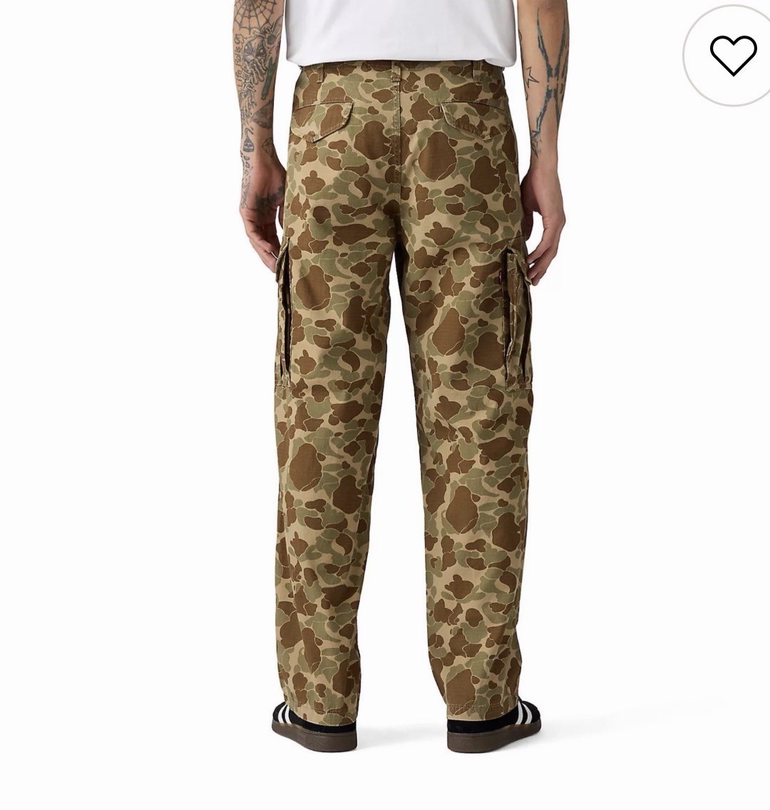 Levi’s Men’s XX Cargo Baggy Camo Cotton Pants 32x 30 Cargo Pockets NWT