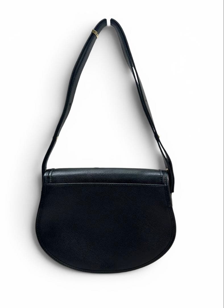 Longchamp shoulder bag, leather, black.