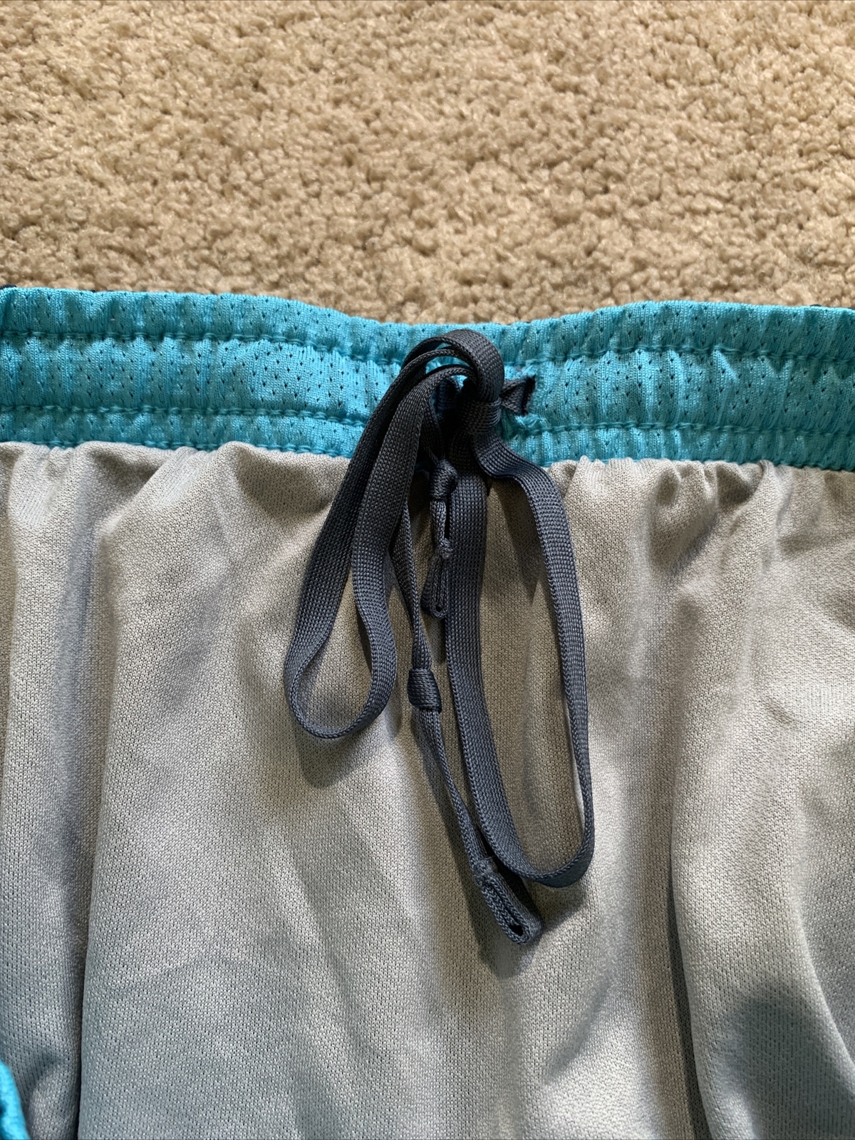 EUC Nike Dri-FIT 3.5” Shorts w/ Liner Briefs GRAY BLUE WHITE MEDIUM MSRP $42