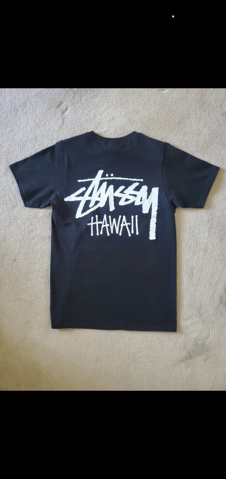 New Rare Stussy Hawaii Chapter T-Shirt Black Men’s Size Medium