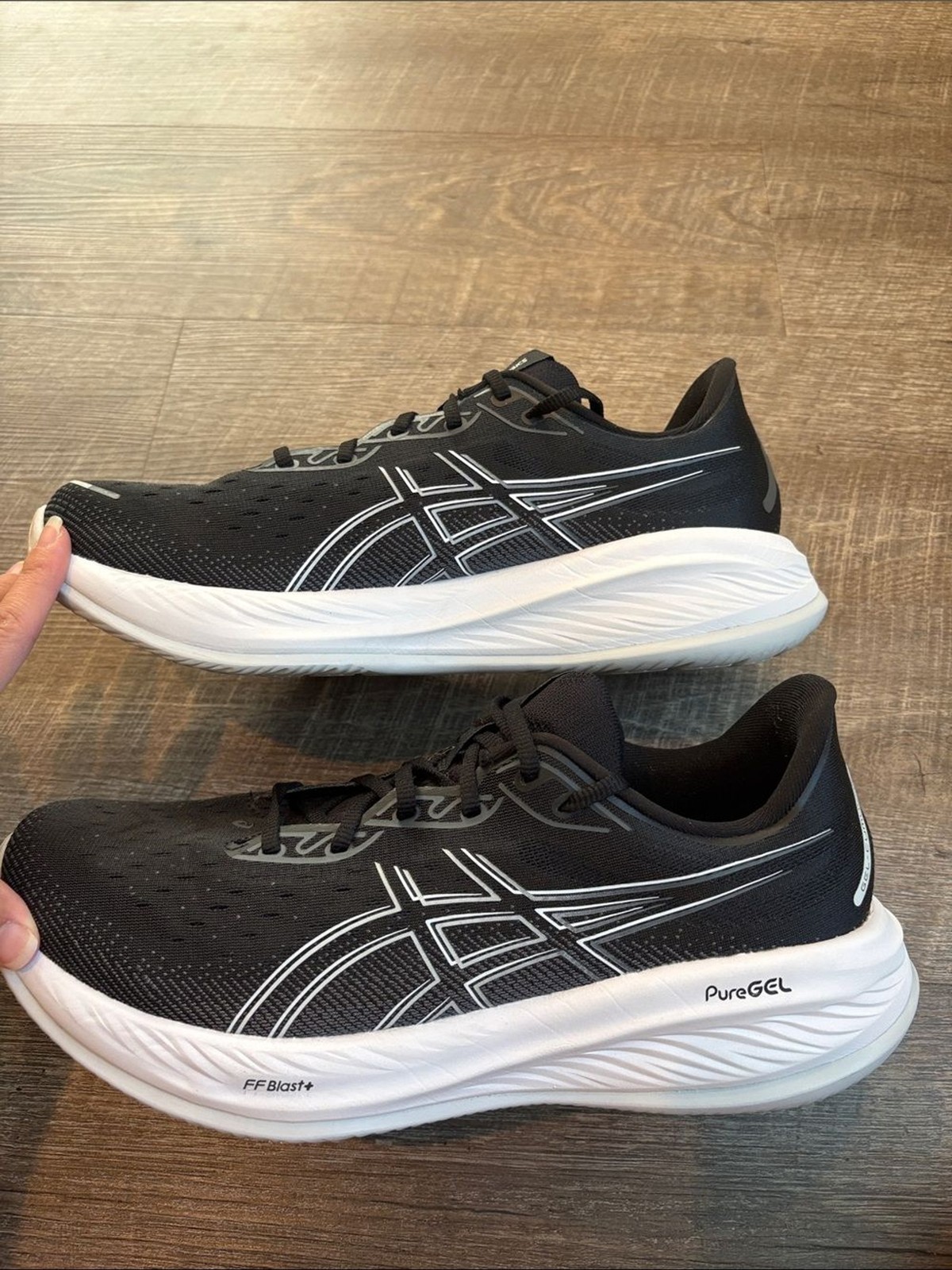ASICS Gel-Cumulus 26 Running Shoes Men’s 11.5W WIDE Black/White Athletic