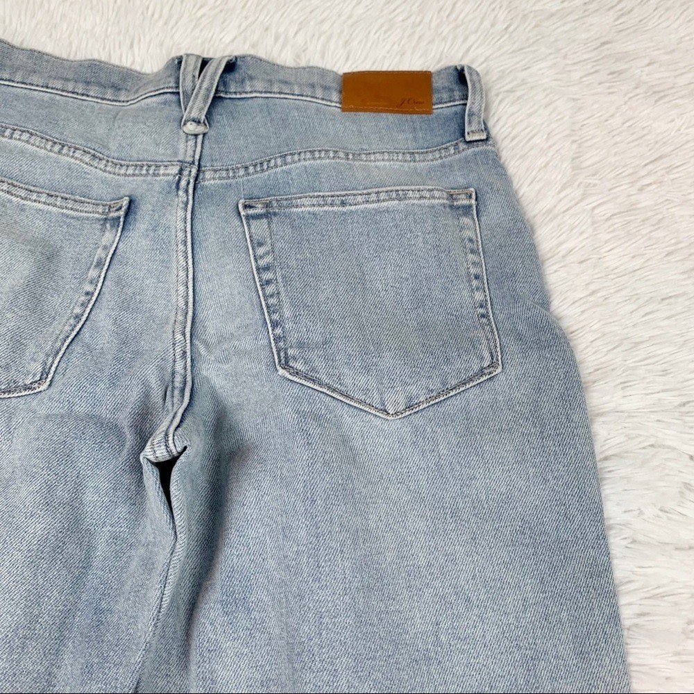 J Crew Slouchy boyfriend jean in Norwich wash floral patchwork blue light wash