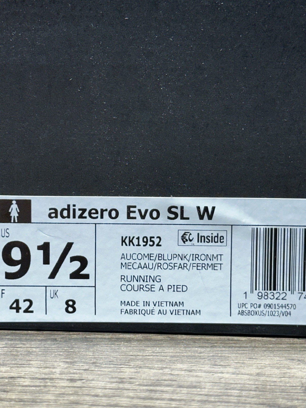 Adidas Adizero Evo SL Aurora Coffee KK1952 Women’s Size 9.5