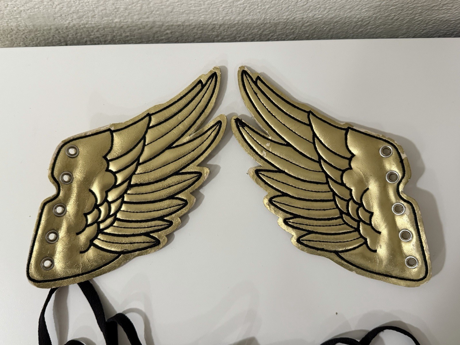 Adidas Jeremy Scott Metallic Gold WINGS 2008 JUST THE WINGS/LACE (read desc!!)