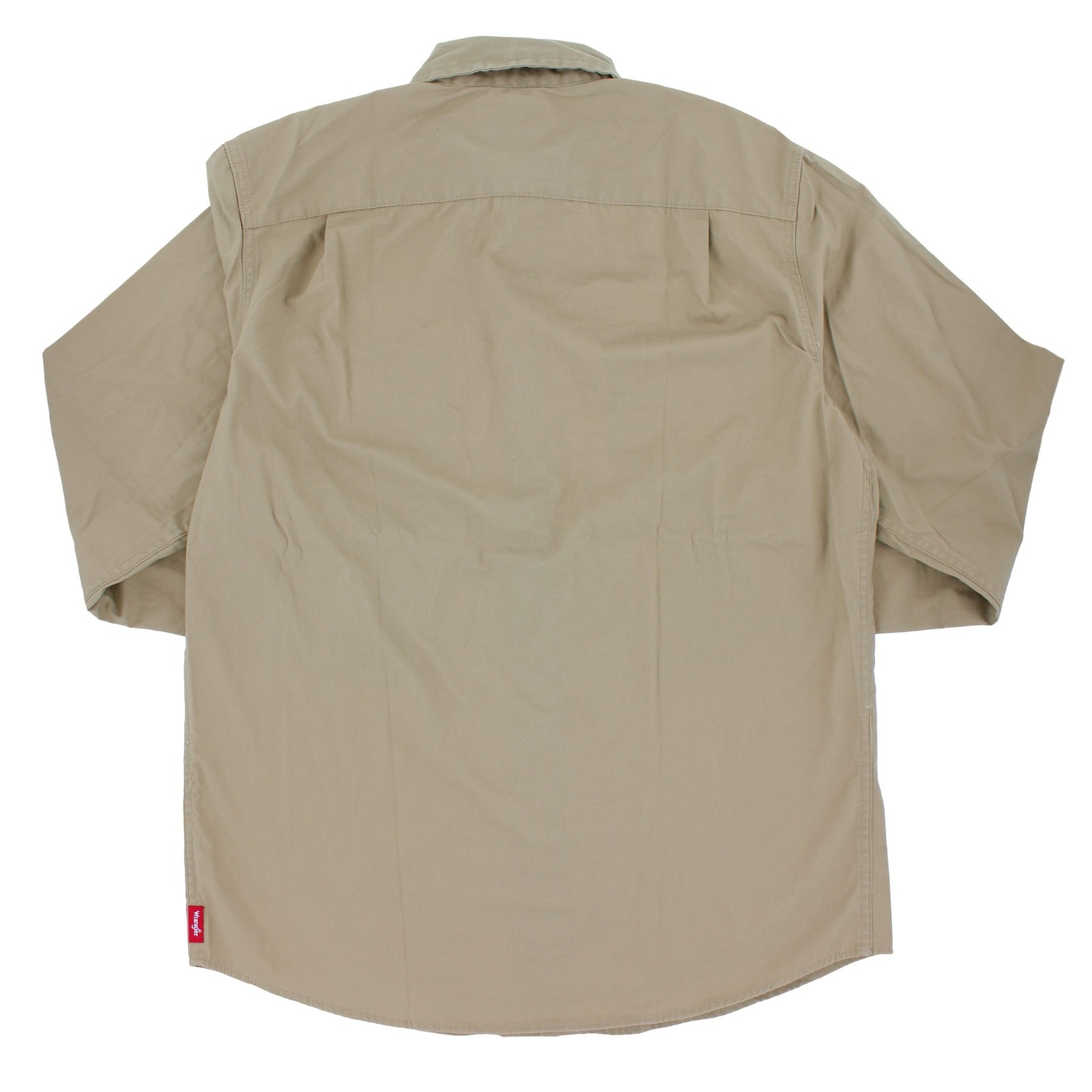 Wrangler Authentics Collared Shirt, Men’s 2 Pocket Long Sleeve Button Up Shirt