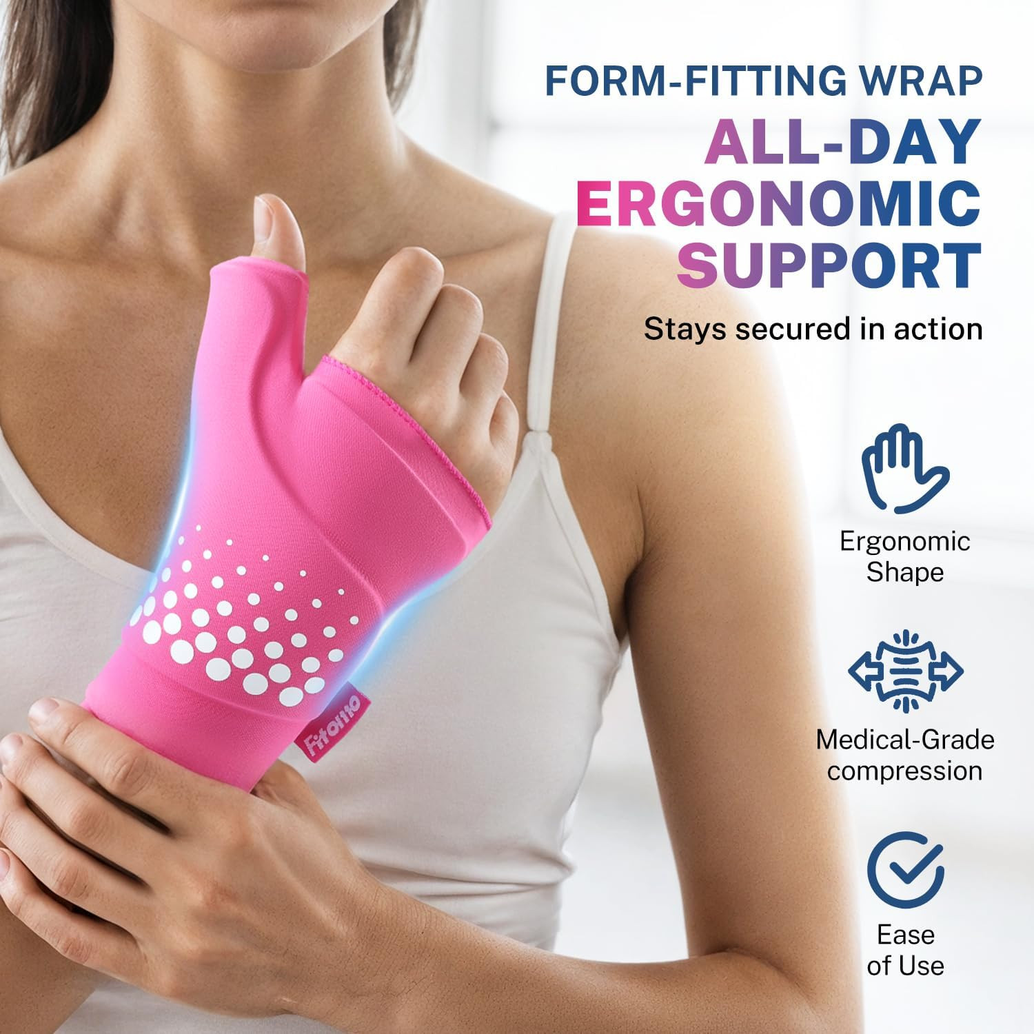 Thumb & Wrist Ice Pack Wrap Reusable Hot Cold Therapy Support Pain Relief