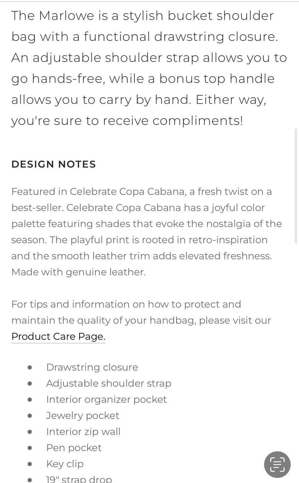 Brahmin Celebrate Copa Cabana Marlowe, Multi-Colored blue, yellow, pink, etc