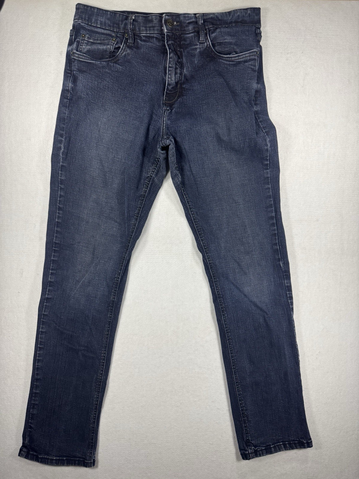 Urban Star Men’s 34×34 Slim Fit Stretch Jeans Blue Denim