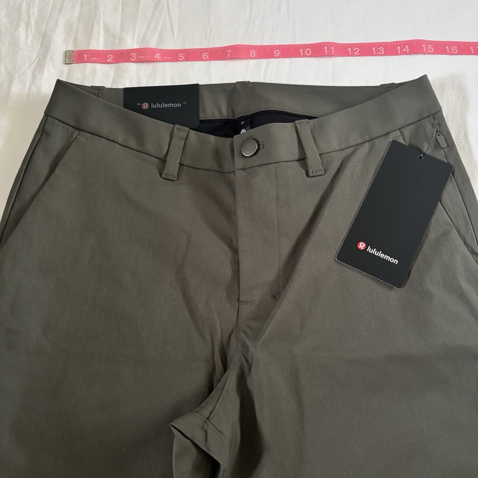 Lululemon ABC Classic-Fit Trouser 34”L *Twill ARMG Army Green Men’s Size 29