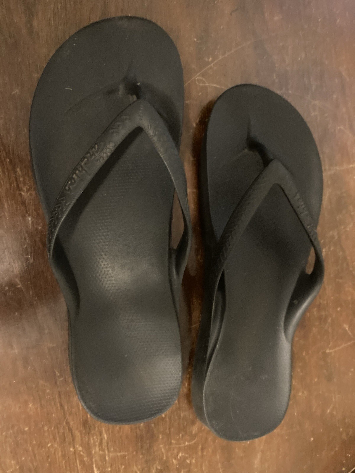 Black Archies Arch Support Flip Flops Mens 9 Womens 10 EUR 42.5 Gently Worn
