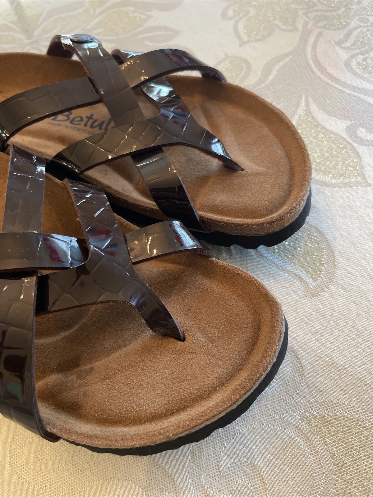 BIRKENSTOCK BETULA VINJA SOFT FOOTBED SANDALS EU 39 Womens US Size 8