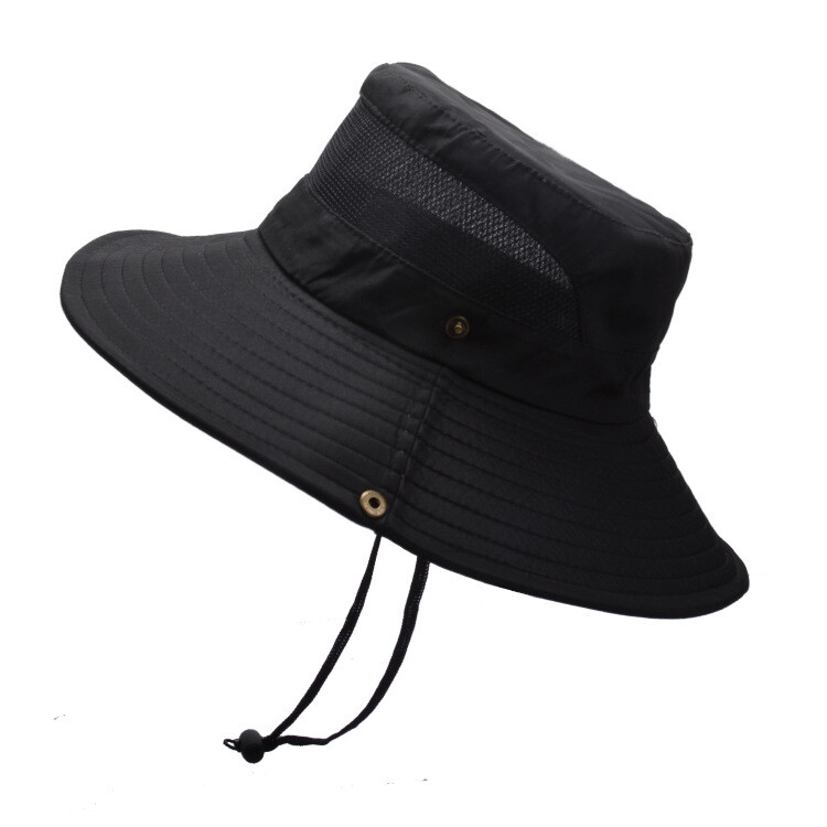 Wide Brim Bucket Hat Waterproof UPF50+ UV Sun Protection Cap for Fishing Hiking