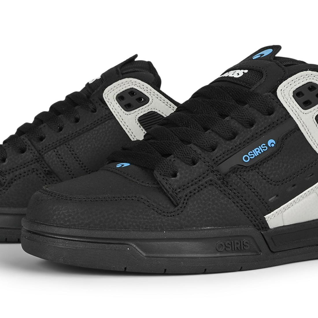 Osiris Peril Skate Shoes – Black/Grey/Cyan
