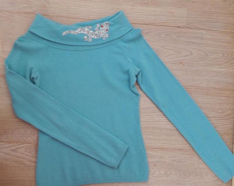 women bluemarine sweater turquoise 36
