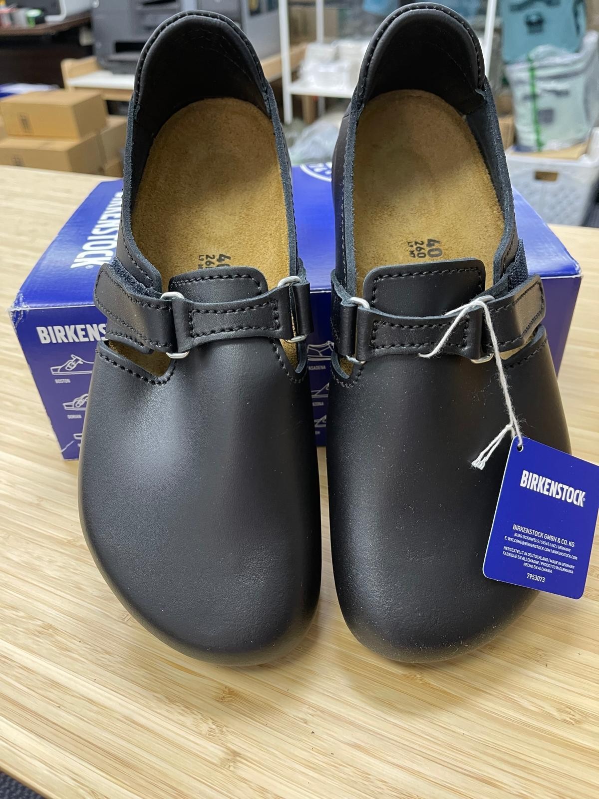Birkenstock Linz Men’sProfessional Slip Resistant Work Shoe,Black EU40/US W9-M7