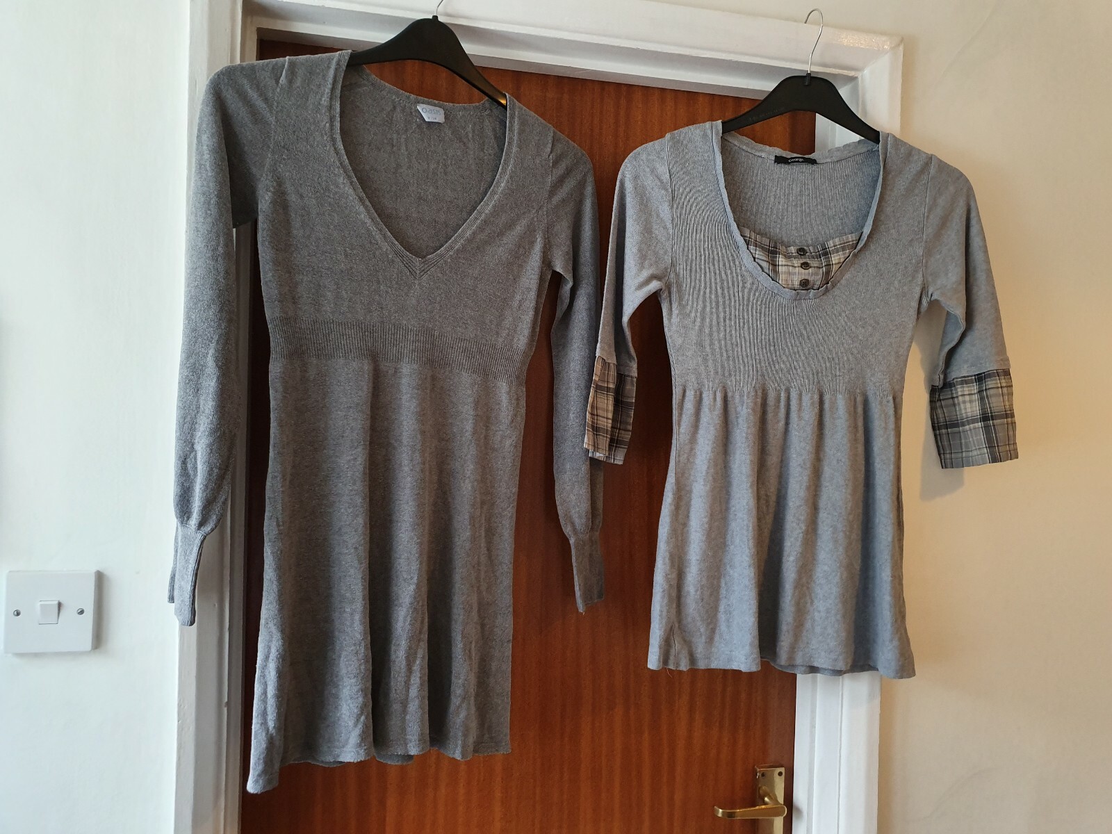 Womens size 8 Jumper dress bundle grey 2 items inc Oasis see description