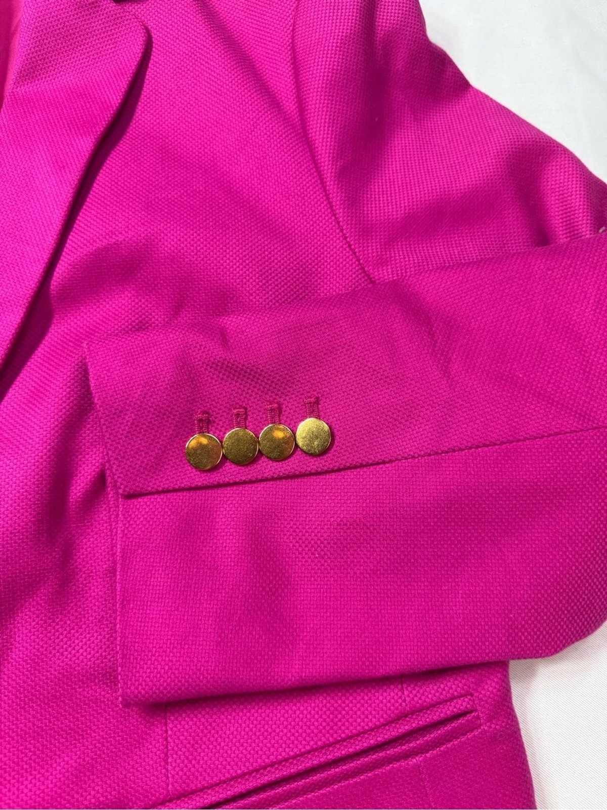 Ann Taylor Hot Pink Blazer Fuchsia Tailored Size 14