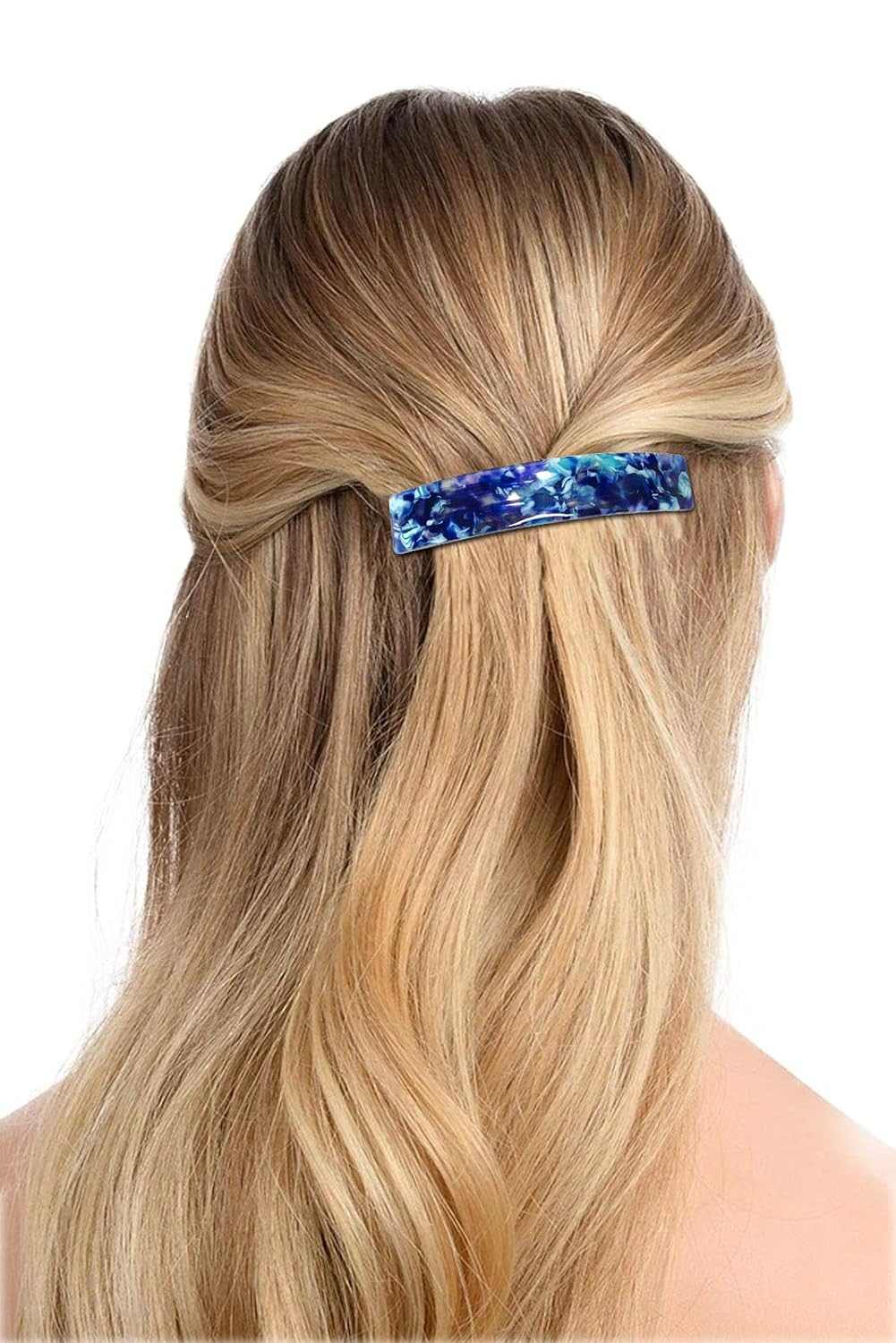 HYFEEL Large French Barrettes for Women Fine Thick Hair, Classic Tortoise Shell