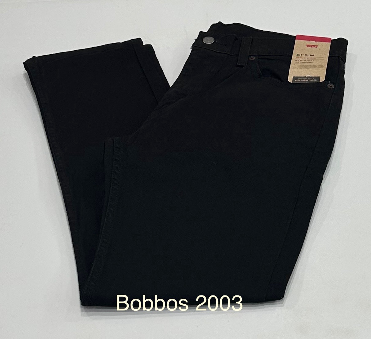 Levi’s 511 Men’s Slim Fit Stretch Sits Below Waist Jeans, Black, Size 32X30