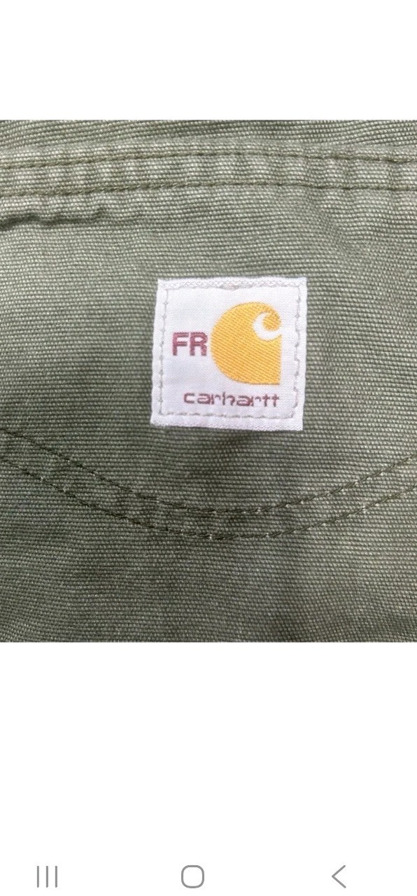 Carhartt FR Pants Men’s 34×32 Moss Green Midweight Canvas Flame Resistant Used