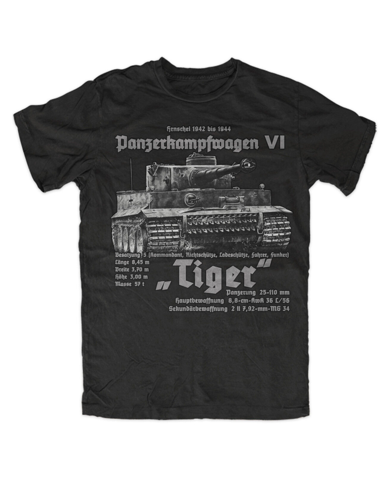 Tiger Tank T-Shirt Tank Troop Königtiger Tank World WOT Battle