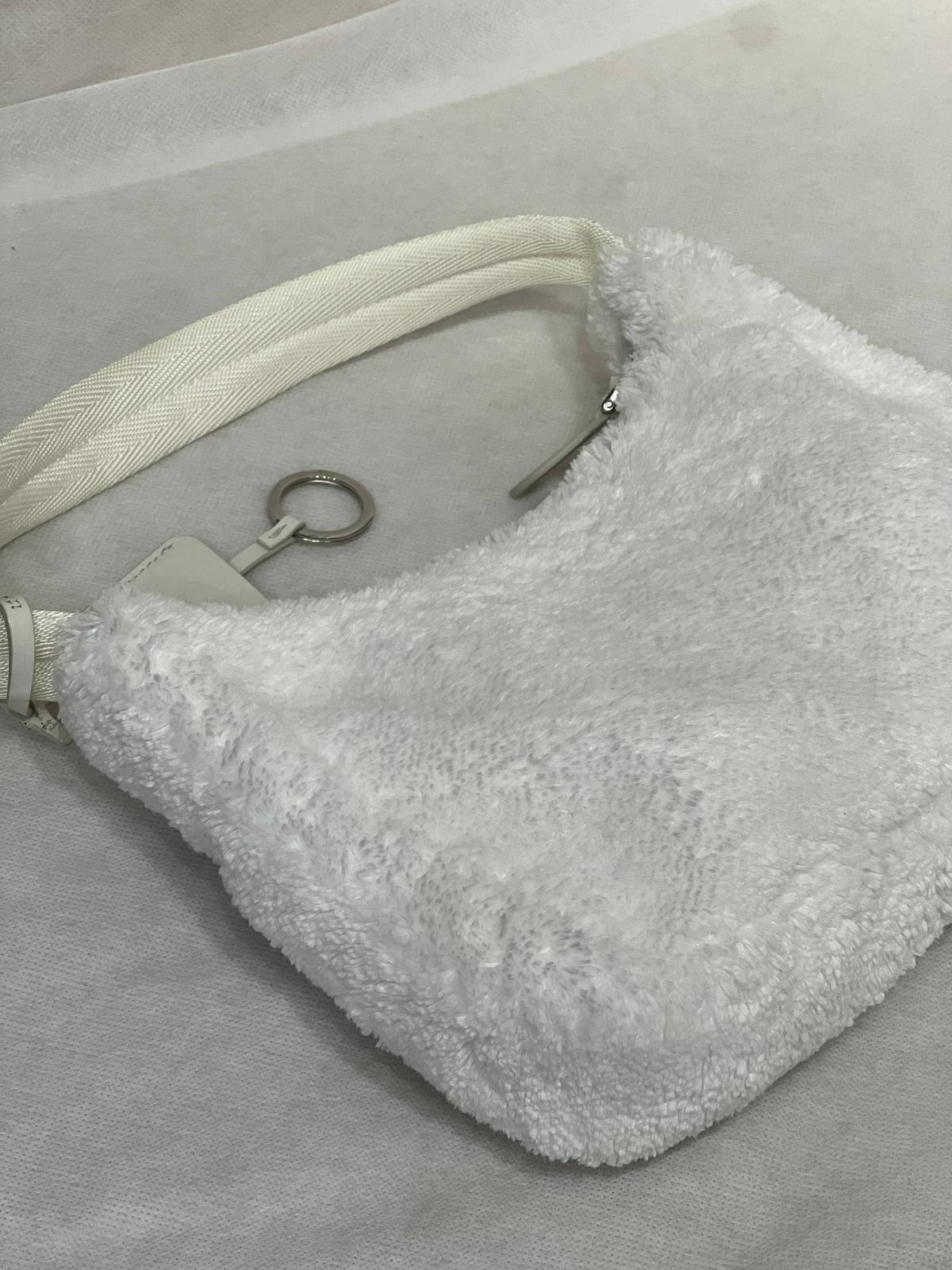 Authentic Prada Re-Edition 2000 Terry Hobo Terry Fabric Hobo Bag White eBay AG
