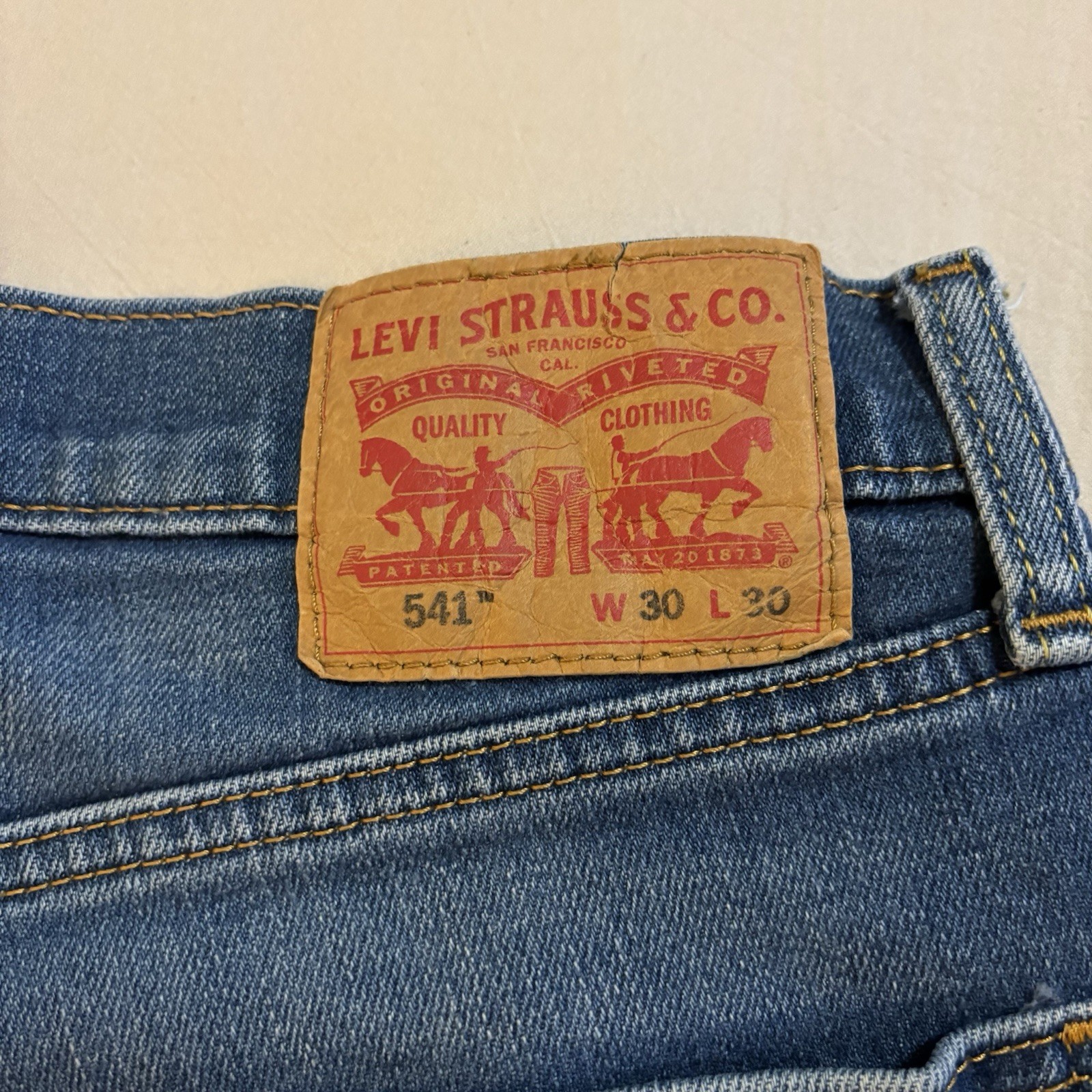Levi’s 541 Jeans Mens W30 L30 Blue Athletic Fit Denim