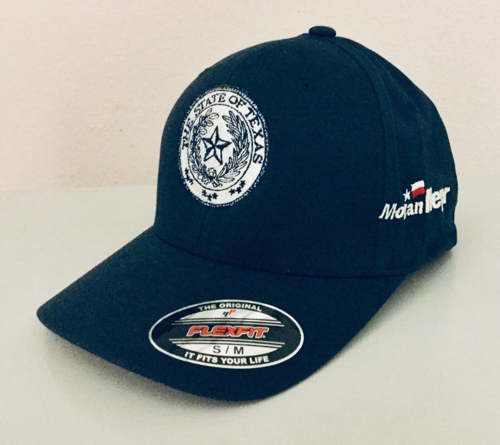 State of Texas Yupoong Flexfit Navy Blue S/M (6 3/4 – 7 1/4) Hat Cap Cotton