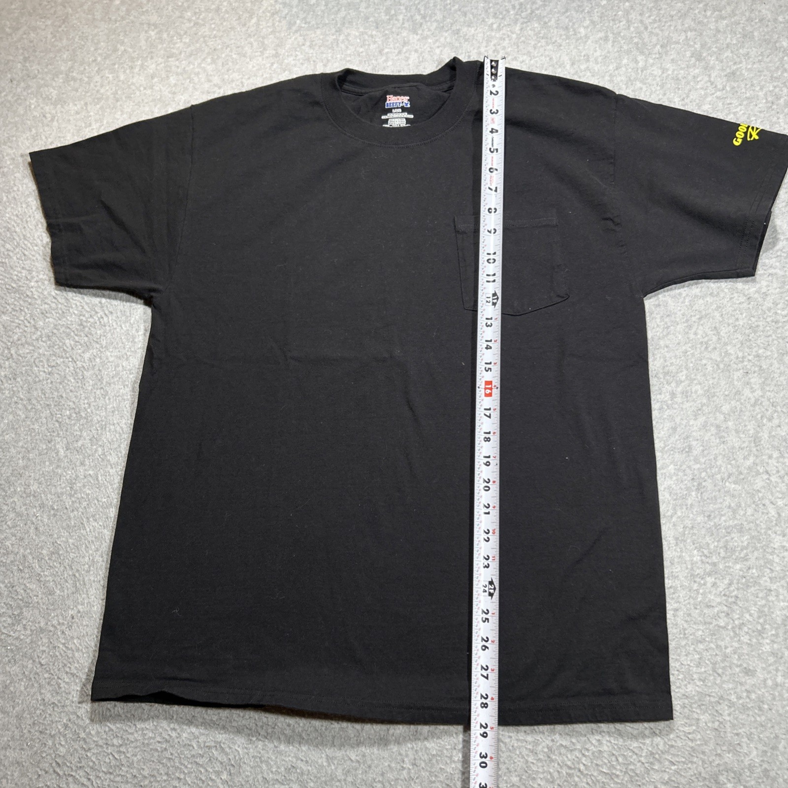Goodyear Racing Casual Pocket Tee Shirt – Mens Size Large L – Black