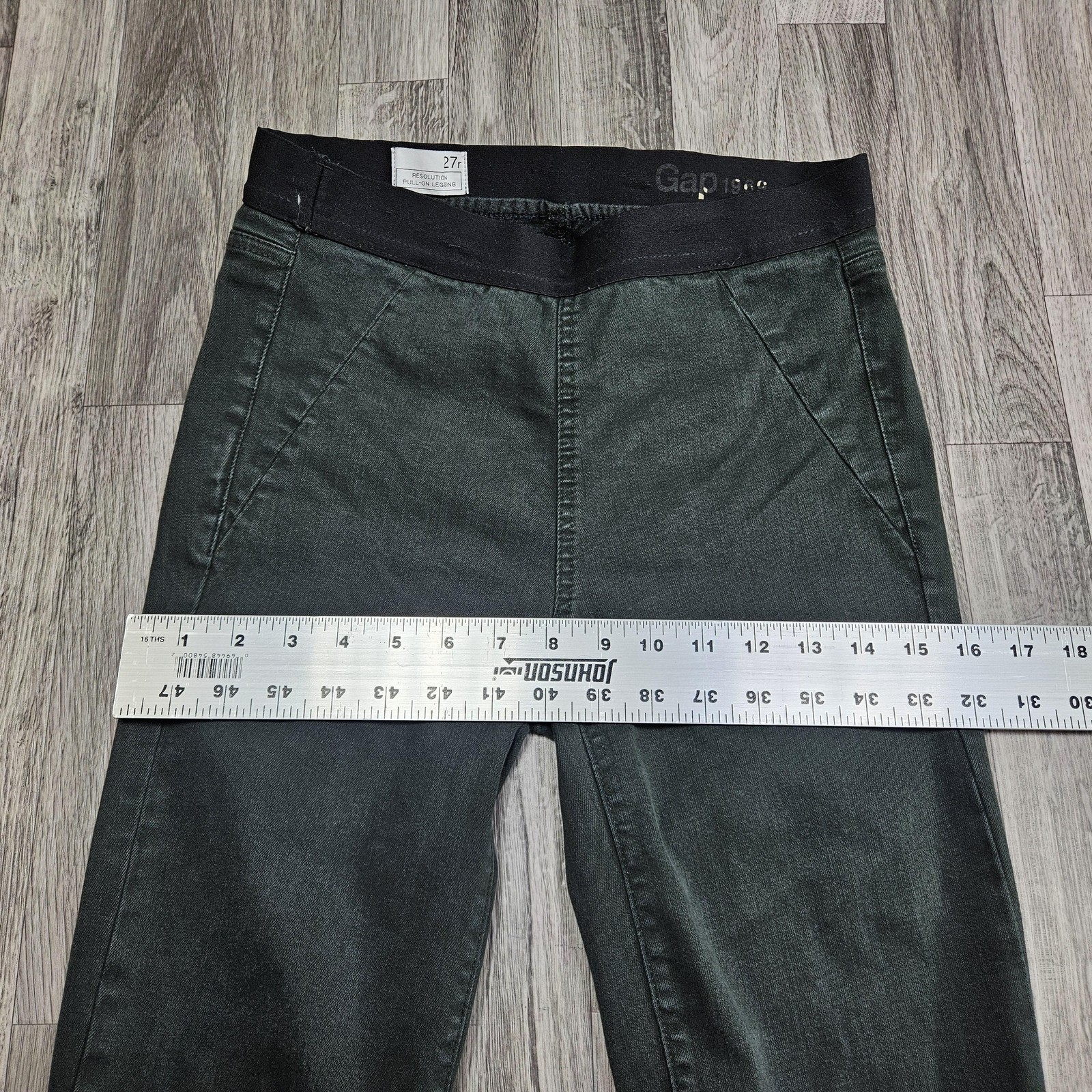 Gap Resolution Pull-On Legging Womens 27 Green High Rise Stretch Denim Pants