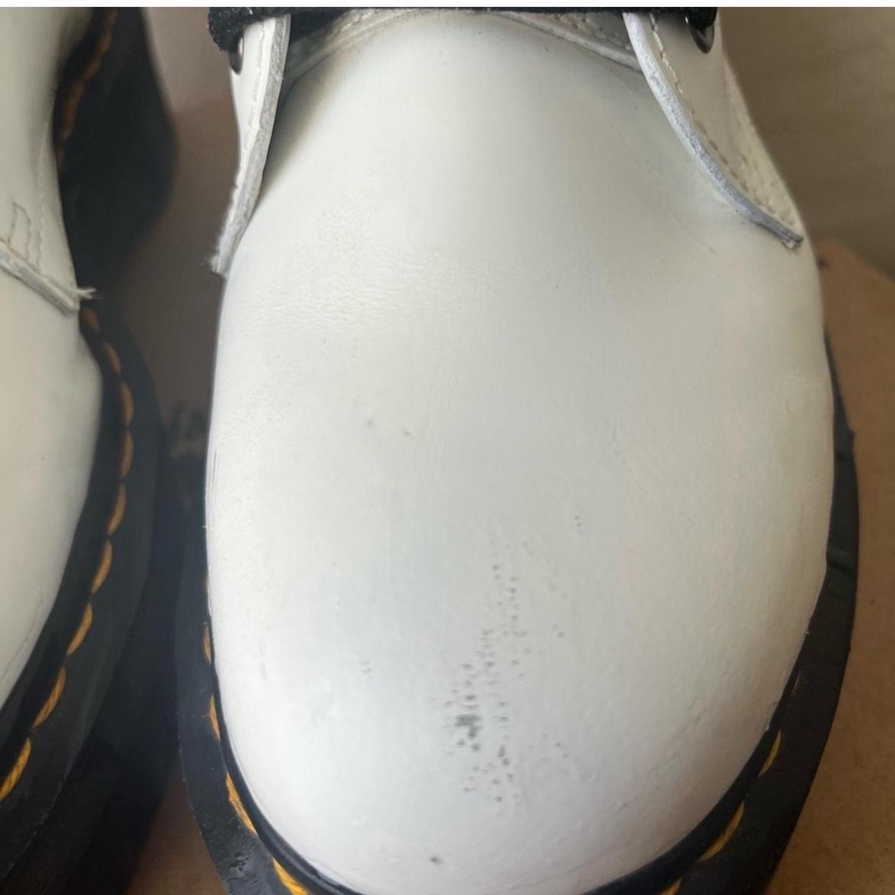 Dr. Martens Jadon White Leather Platform Ankle Lace-Up Boots US 7 EU 39