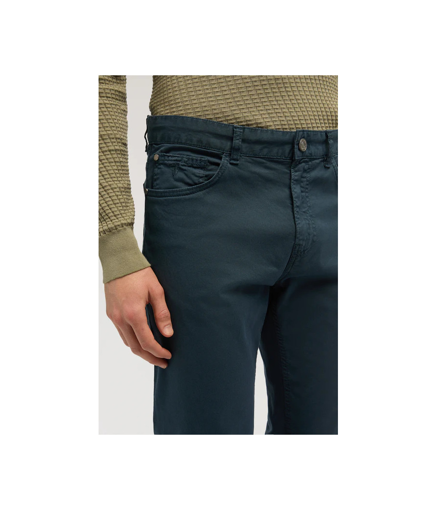 TRUSSARDI Cotton 5-Pocket Pants – Beige, Blue (Set of 2) – Size 32/48-38/54