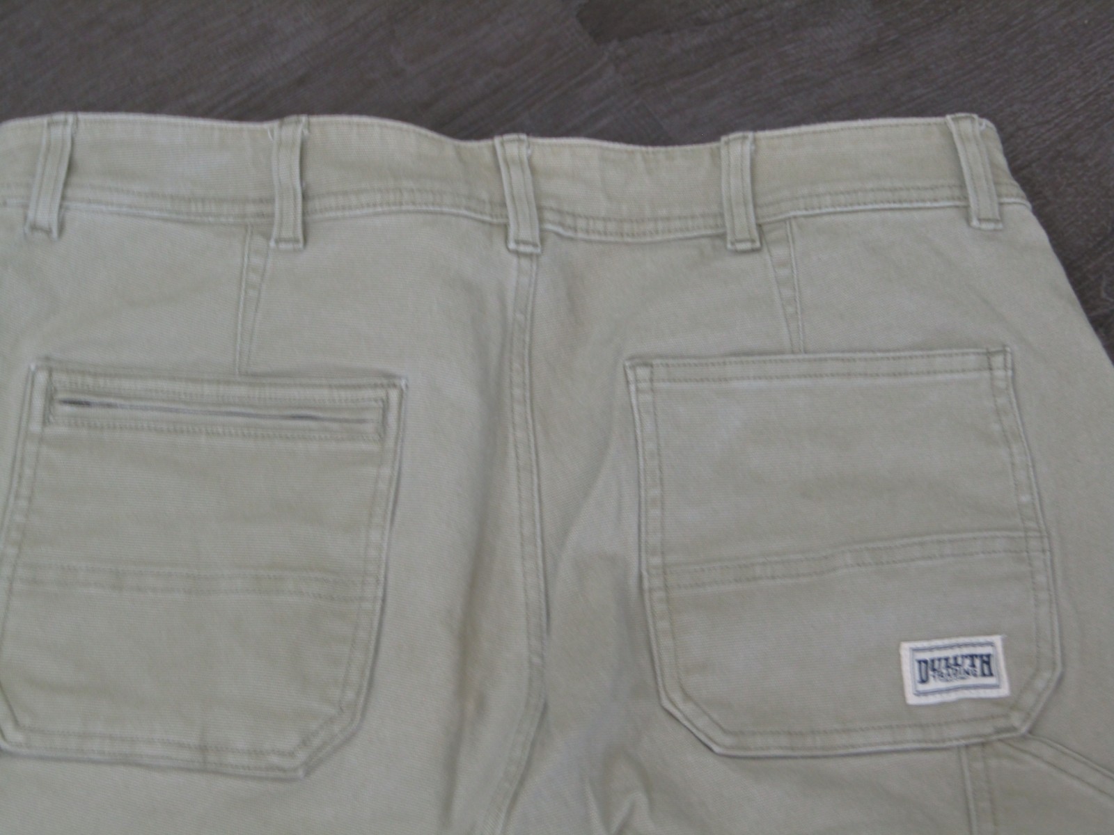 Duluth Trading Women’s Flex Fire Hose Straight Leg Pants- Washed Olive Sz 18 REG