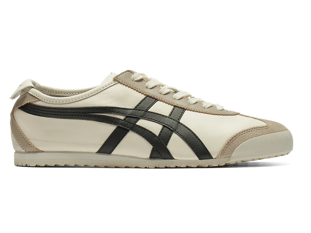 Onitsuka Tiger Mexico 66 1183C102-752 Ivory Black Shoes Brand New With Box