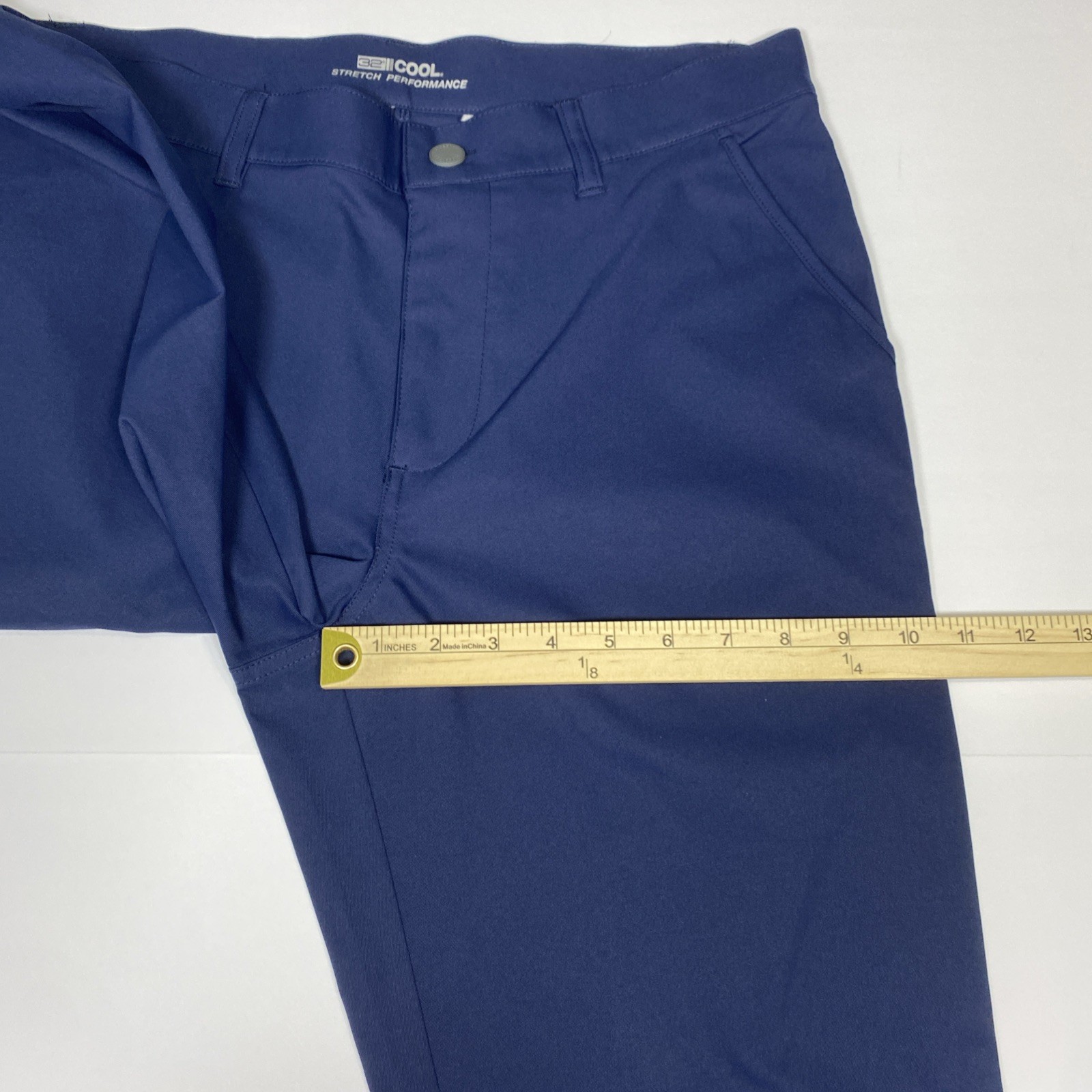 32 Degrees Cool Men’s 32X29 Stretch Performance Pants Navy Blue Tech Work Golf