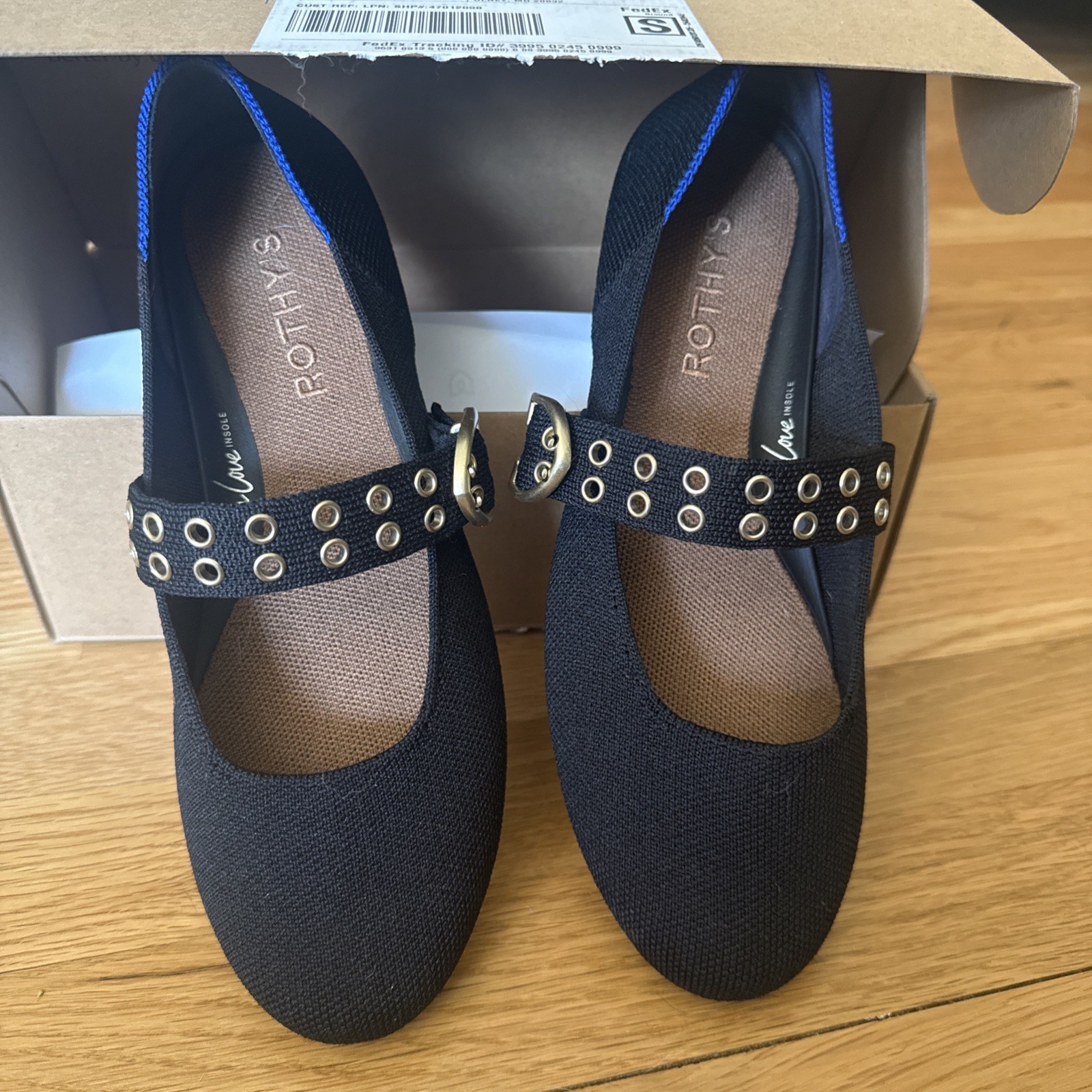 Rothy’s The Ballet Mary Jane Black Slip On Size 6.5