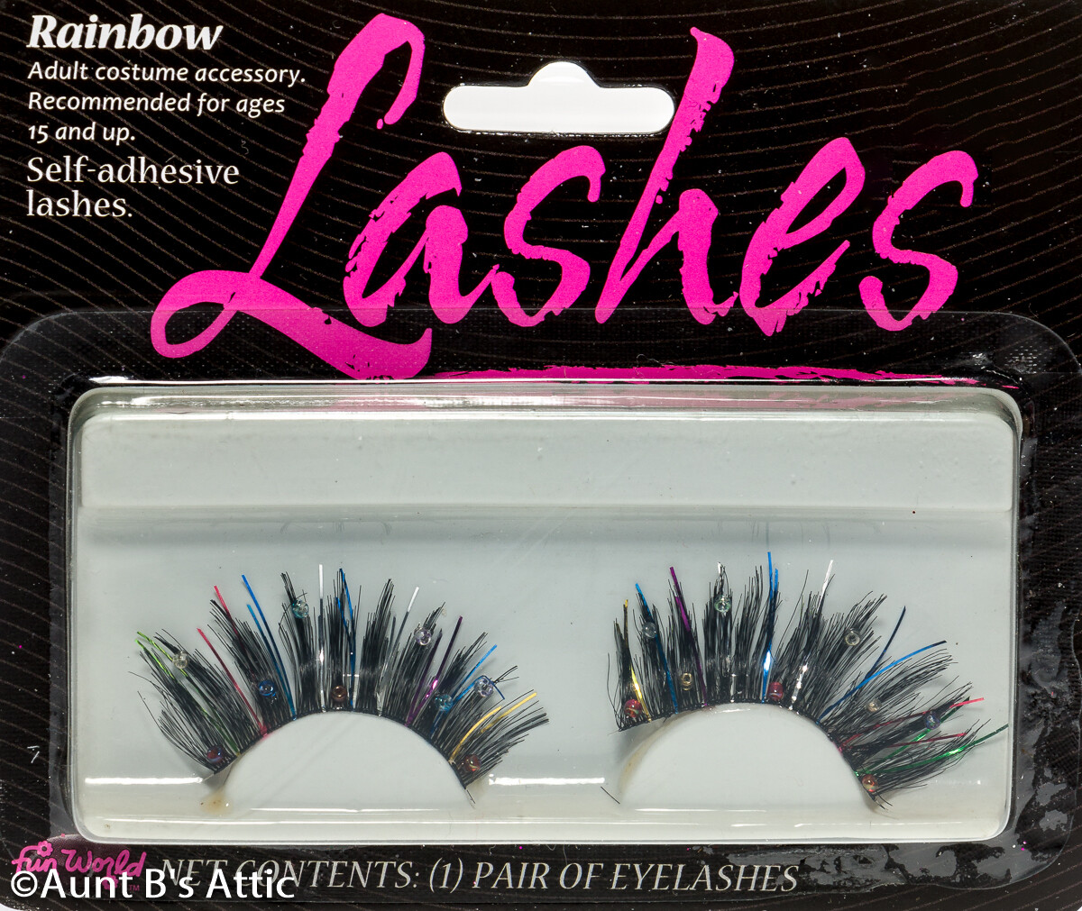 Eyelashes Rainbow Metallic & Synthetic Fiber Beaded Fun Costume Eyelashes