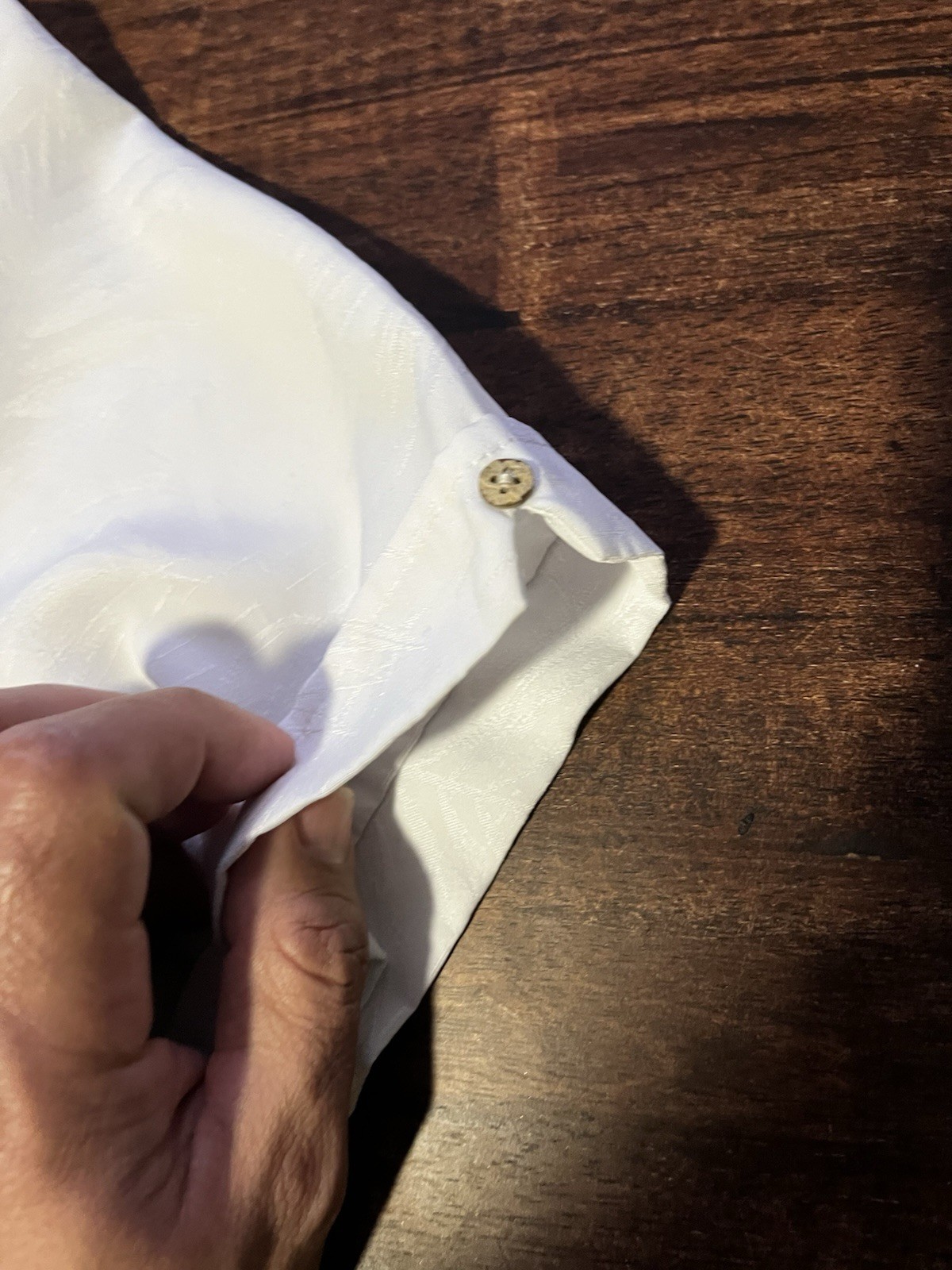 XL Cubavera White/ White Floral Short Sleeve Button Down With Collar