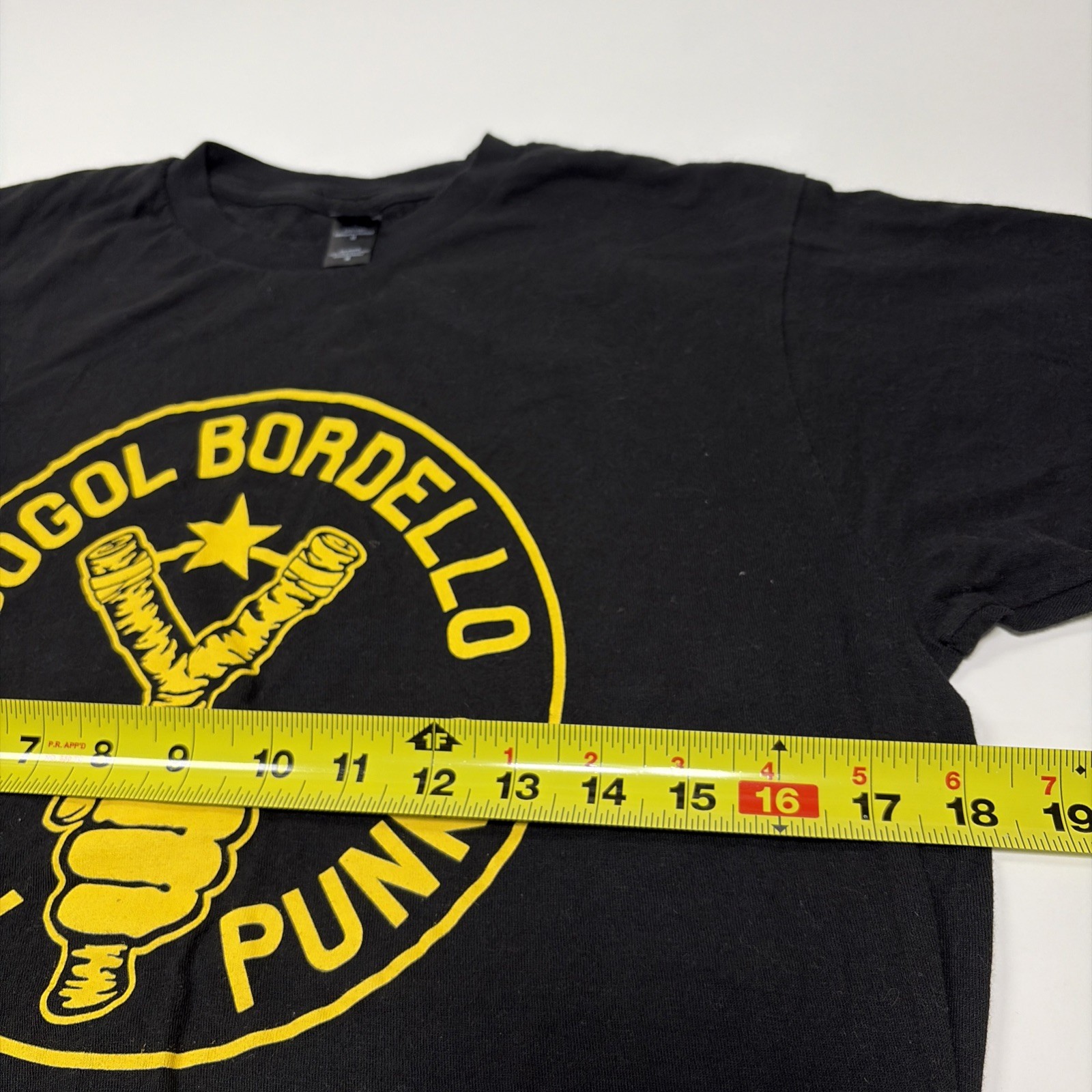 Gogol Bordello Gypsy Punks Slingshot Logo Medium Black T Shirt Band Merch Tee